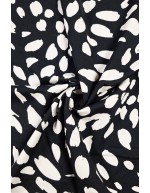 Hille viskoosisekoiteneulos, musta